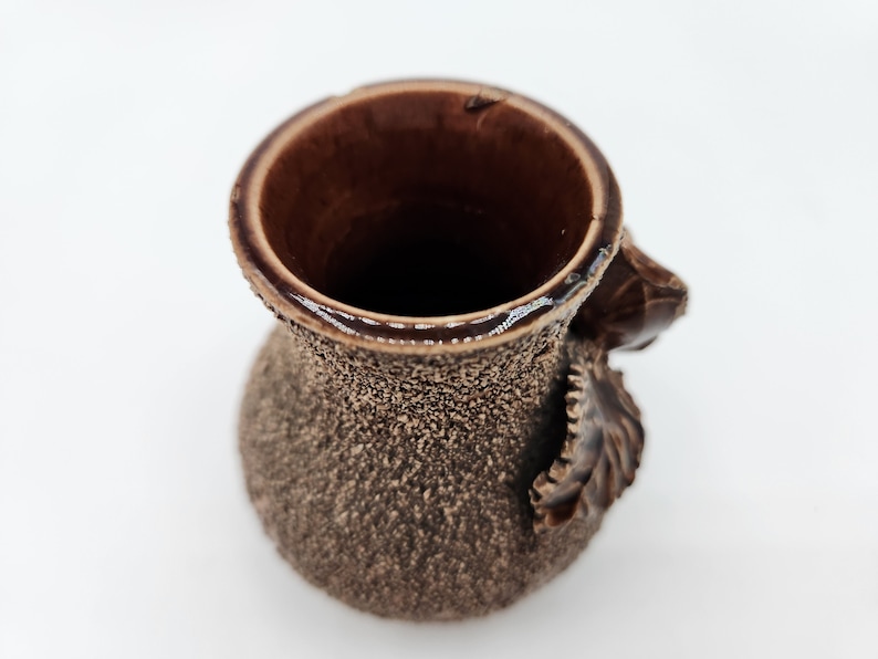 Sand Majolica Bud Vase Rustic Ceramic Pottery for Flowers Etsy