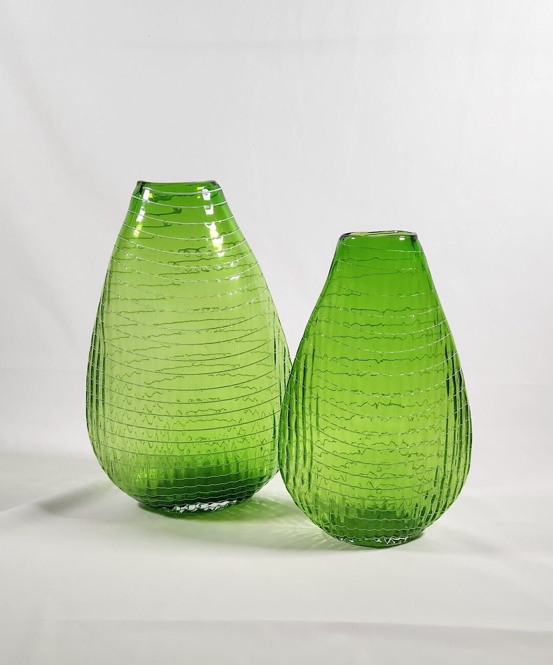 Art Glass Vase Set by Lazy Susan Etsy