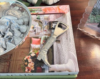 Vintage Equestrian Riding Boot Bottle Opener | Bar Cart Styling