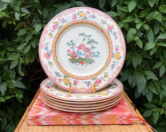 Spode Copeland Floral Pheasant Dinner Plate – Made in England | Chinoiserie Chic