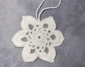 Crochet Snowflake Ornament