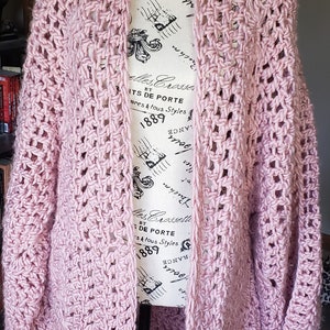 Crochet Granny Hexagon Cardigan