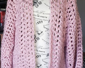 Crochet Granny Hexagon Cardigan