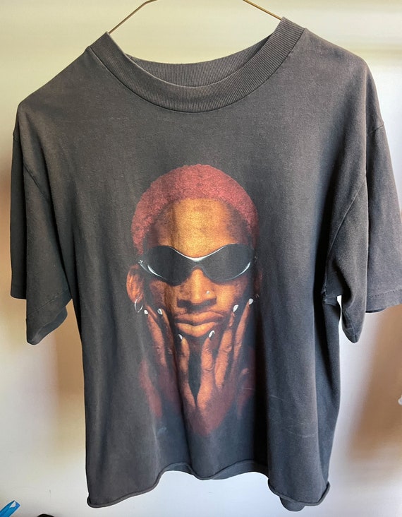 Dennis Rodman Big Head Shirt, Rare Nike Tshirt - High-Quality