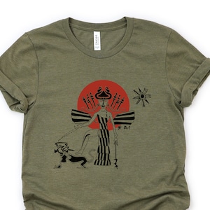 Inanna Goddess T-shirt, Sumerian Mythology Ishtar Unisex Jersey Short Sleeve Tee Shirt