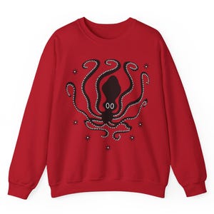 Sudadera con pulpo minoico, arte de cerámica griega, suéter de la Edad de Bronce, ropa de cuello redondo estilo marinero del Egeo