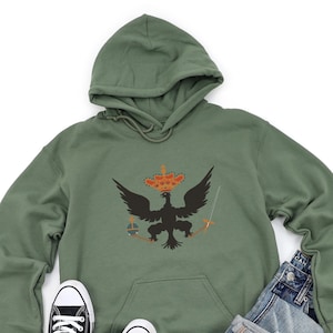 Bluza z kapturem Prussia Bluza z kapturem Prussian Eagle Bluza z kapturem Niemcy Historia Niemiecka bluza z kapturem