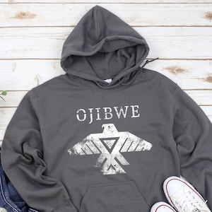 Ojibwe Hoodie Thunderbird Native American Style Unisex Heavy Blend Hooded Sweatshirt