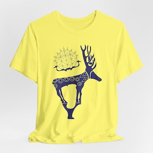 Hittite Stag and Sun Disk T-Shirt Bronze Age Shirt Ancient Anatolian Art Tee