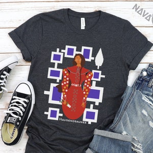 Iroquois Woman T-Shirt: Haudenosaunee Dress Design