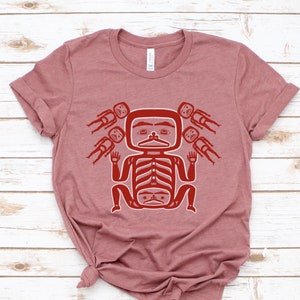 Pacific Northwest Coast Style T-shirt, inspired by 1800s Tsimshian Dance Cape Unisex Shirt