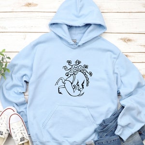 Scythian Deer Tattoo Hoodie - Siberian Ice Maiden Sweatshirt