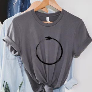 Ouroboros Alchemie T-Shirt, altes Schlangen-Symbol, Gnostic Hermetic Design Tee