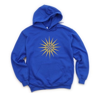 Vergina Sun Hoodie Alexander the Great Sweatshirt Macedonian Hoodie Macedonia Star Sweatshirt