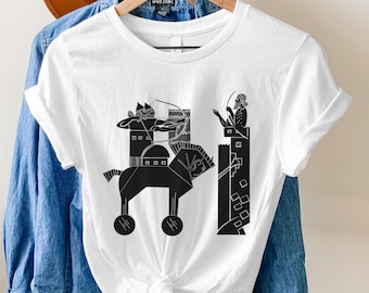 Trojas Krieg T-Shirt: König Priamos, Homers Ilias, Mythologie Tee