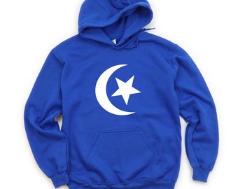 Ottoman Empire Flag Hoodie Turkish Star & Crescent Sweatshirt Turk Hoodie