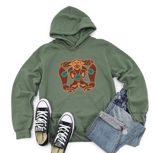 Sutton Hoo Wolves Hoodie: Anglo-Saxon Pagan Sweatshirt