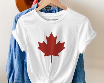 Canada Maple Leaf T-Shirt Canadian Flag Tee