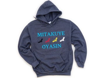 Mitakuye Oyasin Hoodie: Medicine Wheel Tribal Sweatshirt