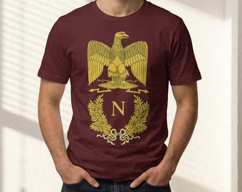 Napoleon Bonaparte Adler T-Shirt: Französisches Napoleonisches Kriege-Grafik-T-Shirt