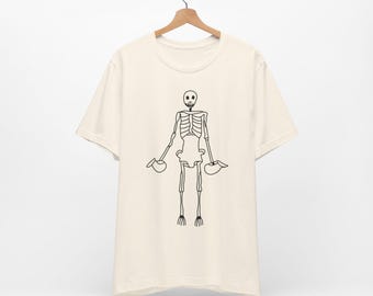 Pompeii Skeleton T-shirt Carpe Diem Shirt Roman Mosaic Tee Wine Lover TShirt