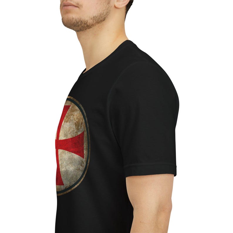 Knights Templar Cross Shirt, Crusader Shield T-Shirt, Medieval Knight Tee image 20
