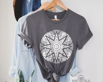Stern von Inanna Shirt Ishtar Sonne Tshirt Alte mesopotamischen Göttin T-Shirt Sumerische Mythologie T-shirt