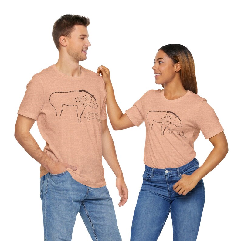 Hyena Shirt Cave Painting Tee Chauvet Tshirt Prehistoric Art T-Shirt image 12