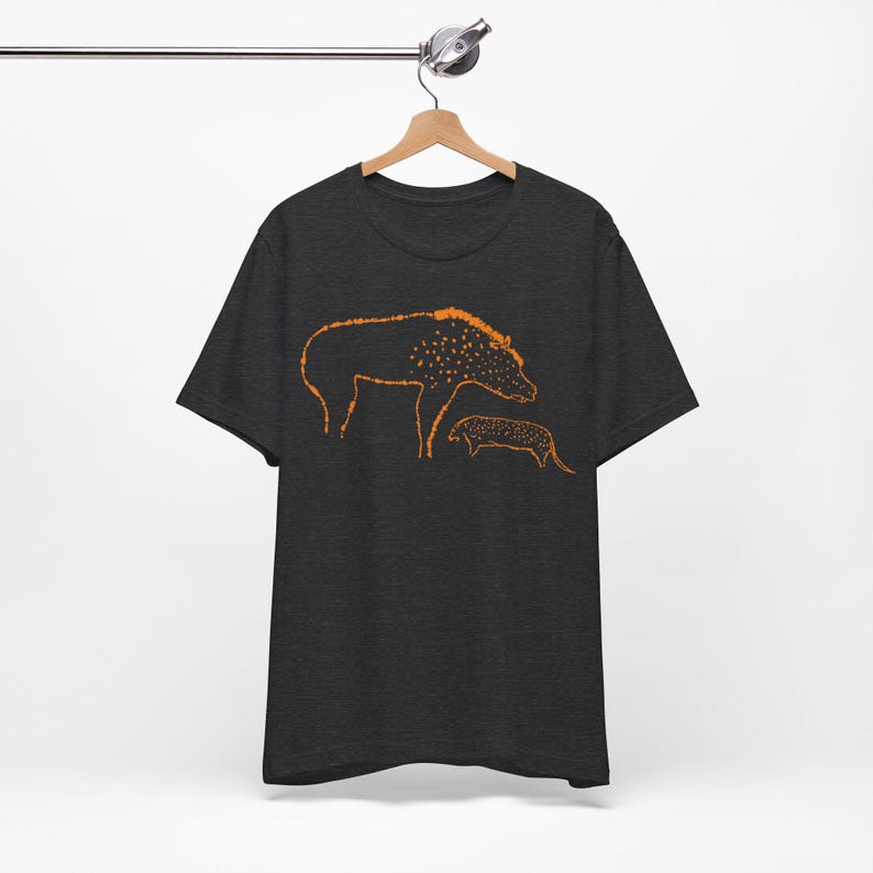 Hyena Shirt Cave Painting Tee Chauvet Tshirt Prehistoric Art T-Shirt image 15