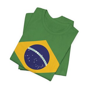 Brazil Shirt Brazilian Flag Tee World Cup T-Shirt Soccer Football Fan Tee Leaf