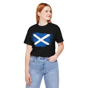 Scotland Shirt Scottish Flag Shirt Saint Andrew's Cross T-shirt World Cup image 4