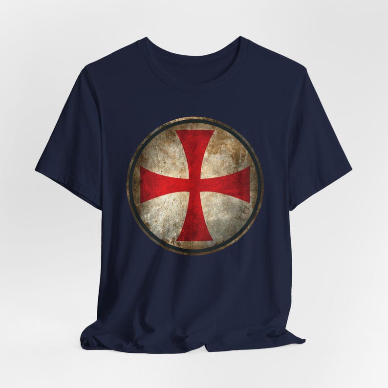 Knights Templar Cross Shirt, Crusader Shield T-Shirt, Medieval Knight Tee image 19