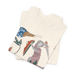 Medieval Knight vs Snail T-Shirt Gothic Marginalia Art Shirt Funny Manuscript Tee image 15