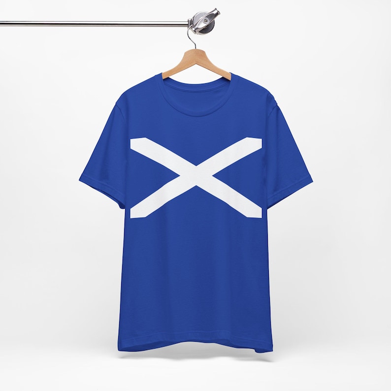 Scotland Shirt Scottish Flag Shirt Saint Andrew's Cross T-shirt World Cup image 1