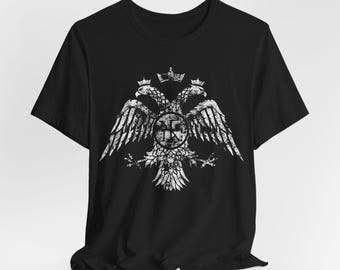 Camiseta bizantina con águila bicéfala, camiseta del Imperio Romano de Oriente