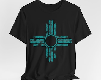 Zia Sun Symbol T-Shirt, New Mexico Flag Unisex Shirt