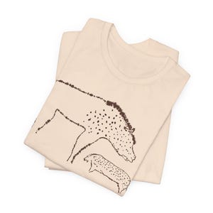 Hyena Shirt Cave Painting Tee Chauvet Tshirt Prehistoric Art T-Shirt image 17