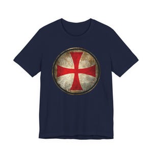 Knights Templar Cross Shirt, Crusader Shield T-Shirt, Medieval Knight Tee image 18