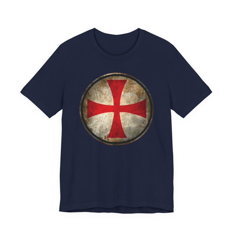 Knights Templar Cross Shirt, Crusader Shield T-Shirt, Medieval Knight Tee image 18
