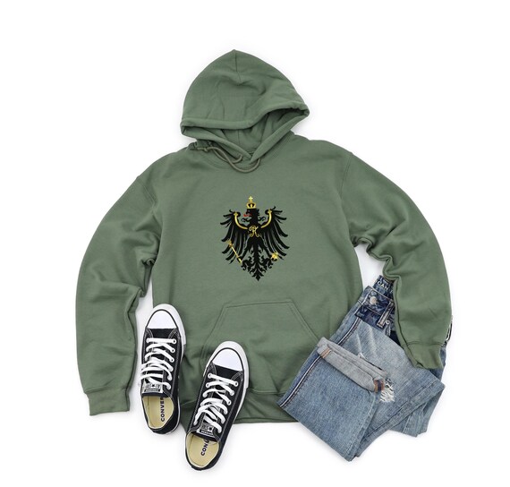 Sudadera con capucha del águila de Prusia y la historia de