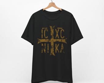 IC XC NIKA T-Shirt Jesus Christ Conquers Tee Christian Shirt