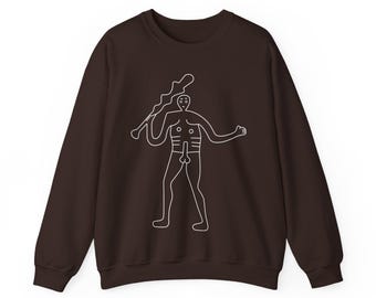 Cerne Abbas Giant Sweatshirt Chalk Figure Crewneck Dorset England Pullover