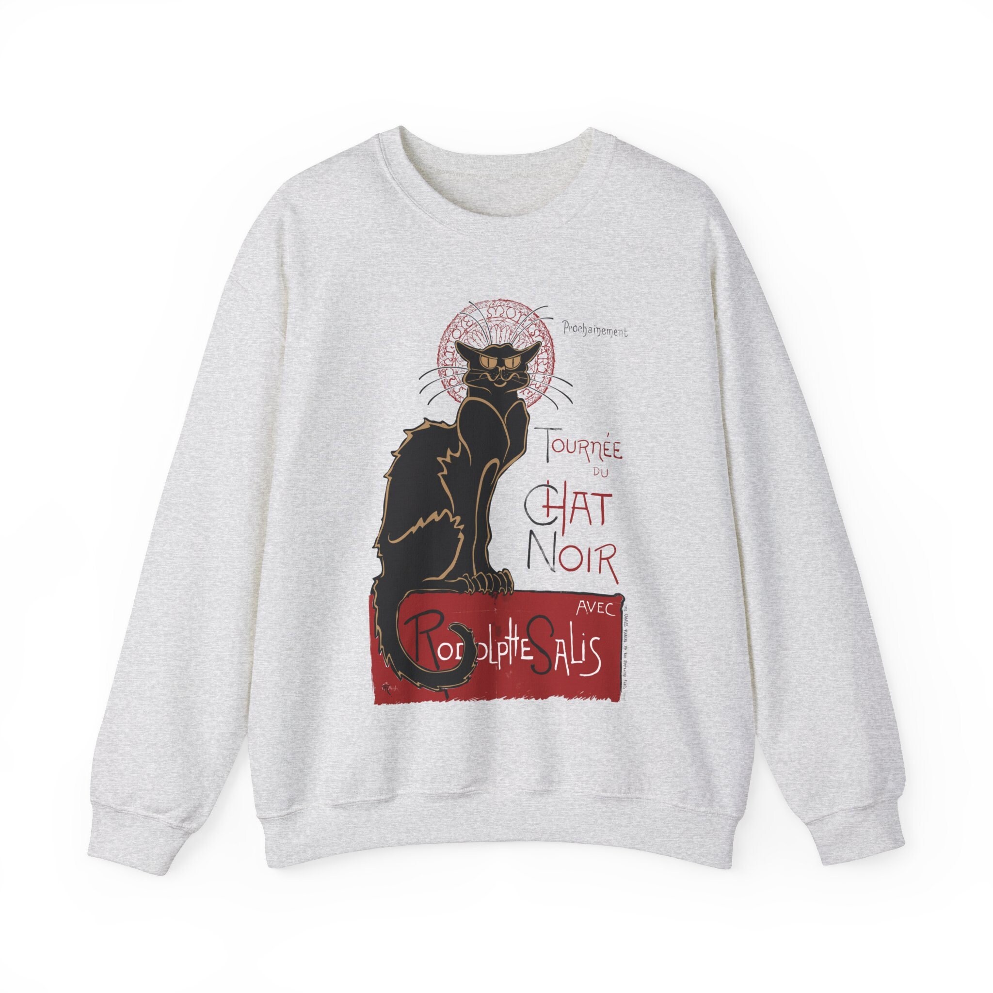 Le Chat Noir Sweatshirt the Black Cat Sweatshirt Paris Sweatshirt Artist Gift for Art Lovers Sweatshirt Etsy