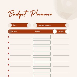 budget planner, digital planner, digital download, digital product, budget, finance