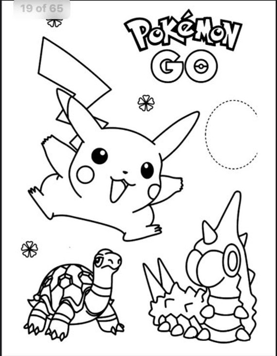 Livre de coloriage Pokemon, 65 images Pokemon à imprimer pour les