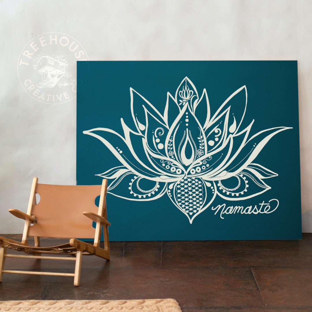 Lotus Flower, Printable File, Instant Digital Download, Yoga Lotus ...