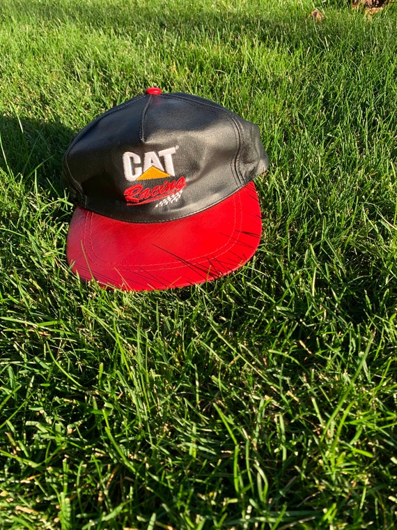 CAT Racing All Leather Cap, strap back - image 7
