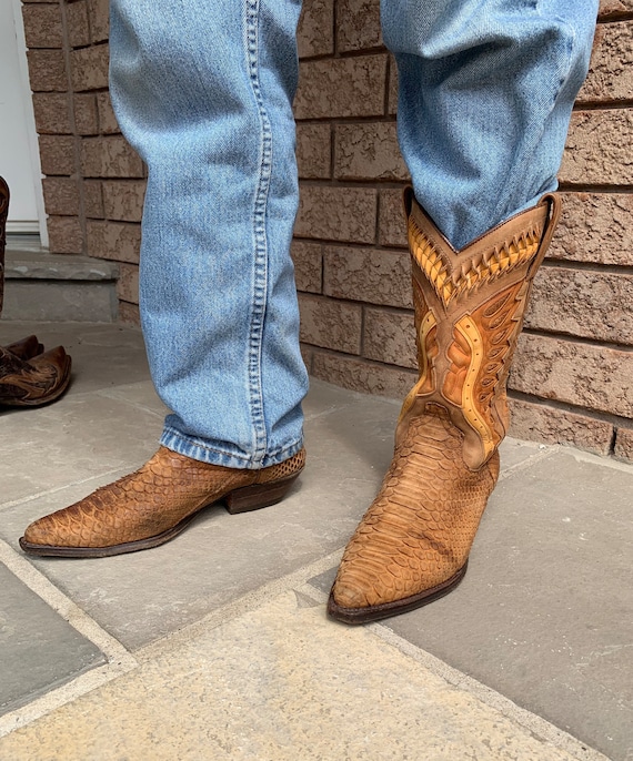 SENDRA 3588 Python Cowboy Boots size 40 - image 8