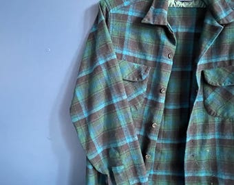 Pendleton 60er / 70er Jahre Hemd aus 100% Schurwolle