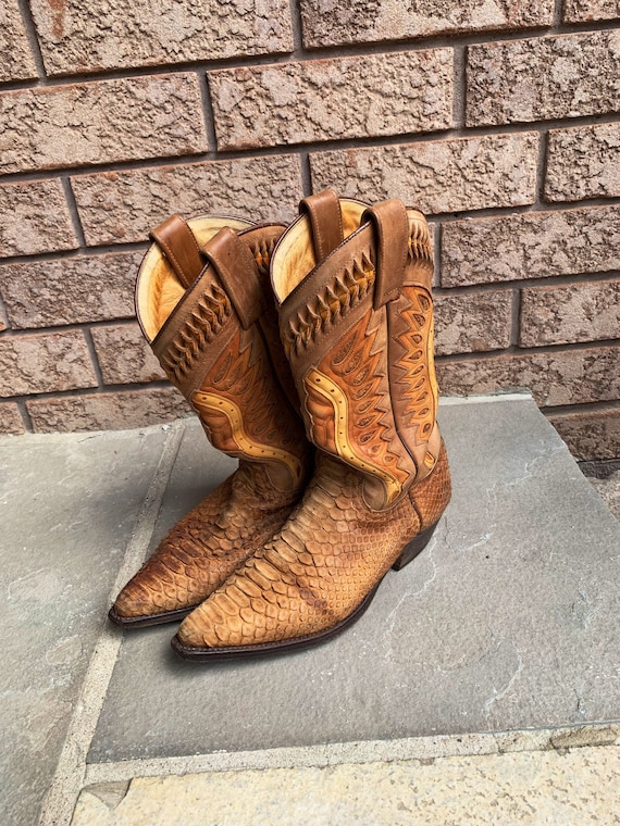 SENDRA 3588 Python Cowboy Boots size 40 - image 2